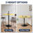 Hulker Round Pub Dining Table Height Adjustable With Wooden Tabletop Home Bar-91376002-128839606