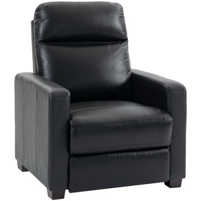 Modern Square Arm, Upholstered Base Power Recliner