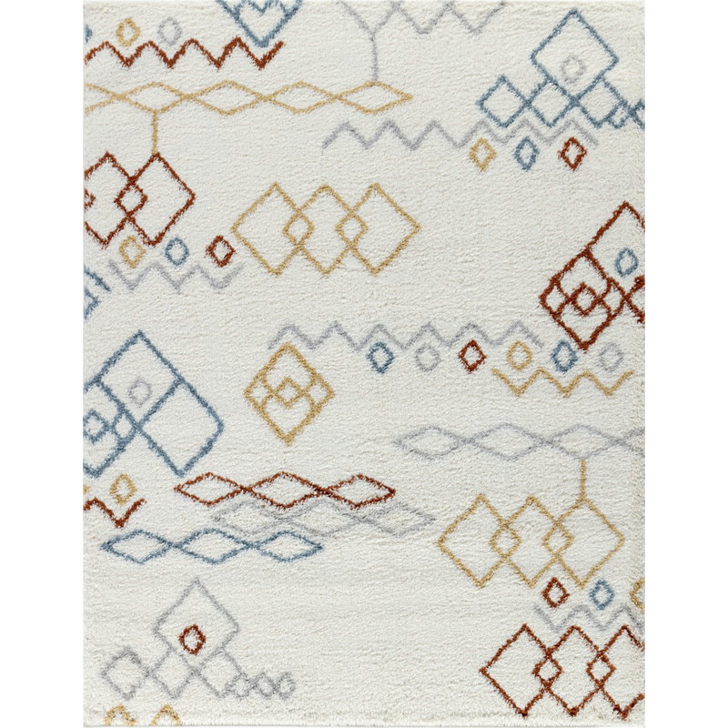 Rectangle Rug, Shaggy Area Rug, Rectangle 5'3" x 7'