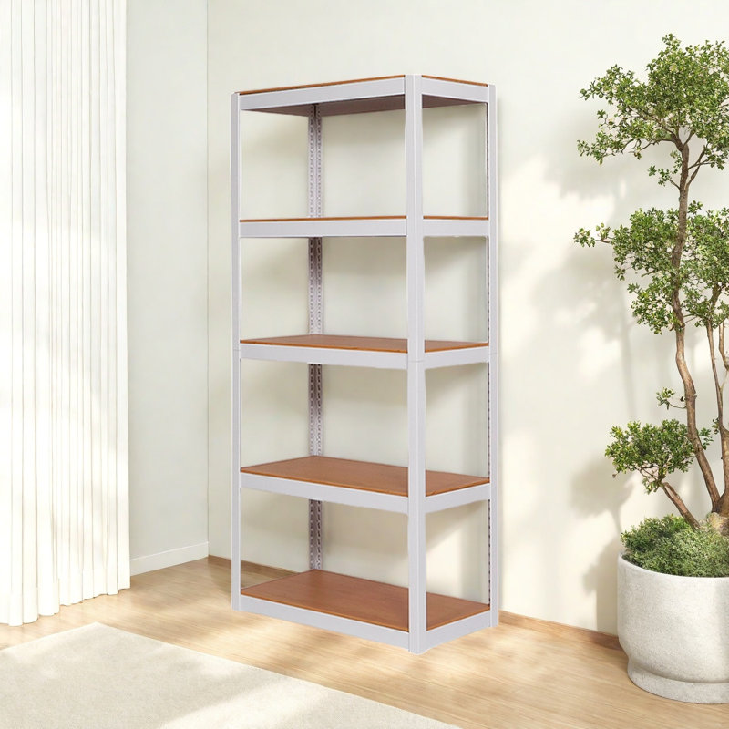 Andres, (4 Shelves) 70.8"H x 31.4"W x 15.7"D, White