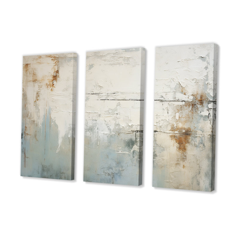 «Poitras - Coastal Minimalisme», ensemble d'art sur toile, H 28 po x l 36 po x P 1 po, Toile tendue