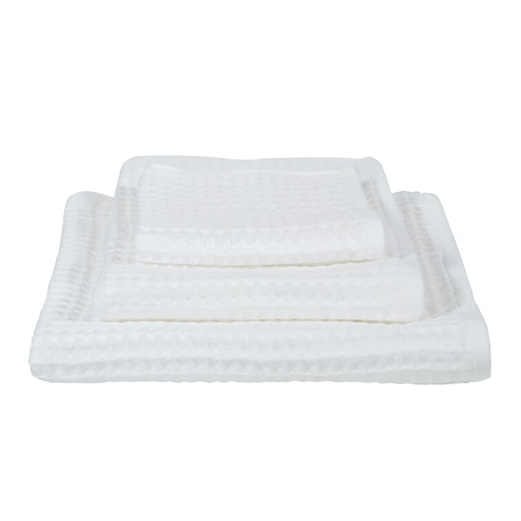 Uchino Air Waffle Washcloth - White