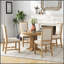 Ensemble de table de salle à manger extensible 5 pièces avec 4 chaises rembourrées, parfait pour les cuisines de campagne modernes et les salles à manger-578307052-578307050