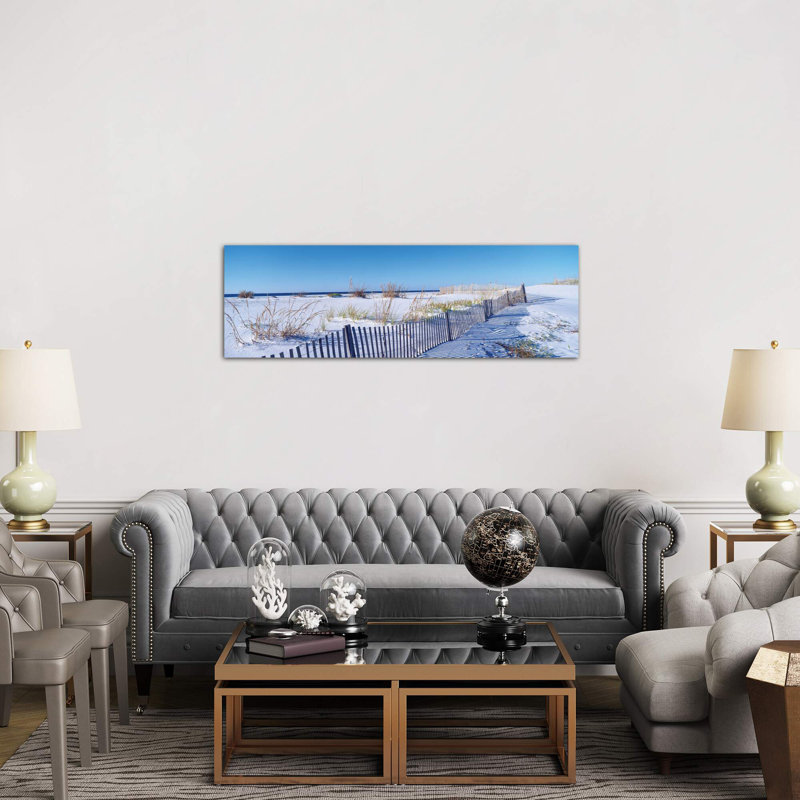 Seashore Landscape, Santa Rosa Island, Florida, USA - No Frame Panoramic Print on Canvas, 30.48 cm H x 91.44 cm W x 1.91 cm D