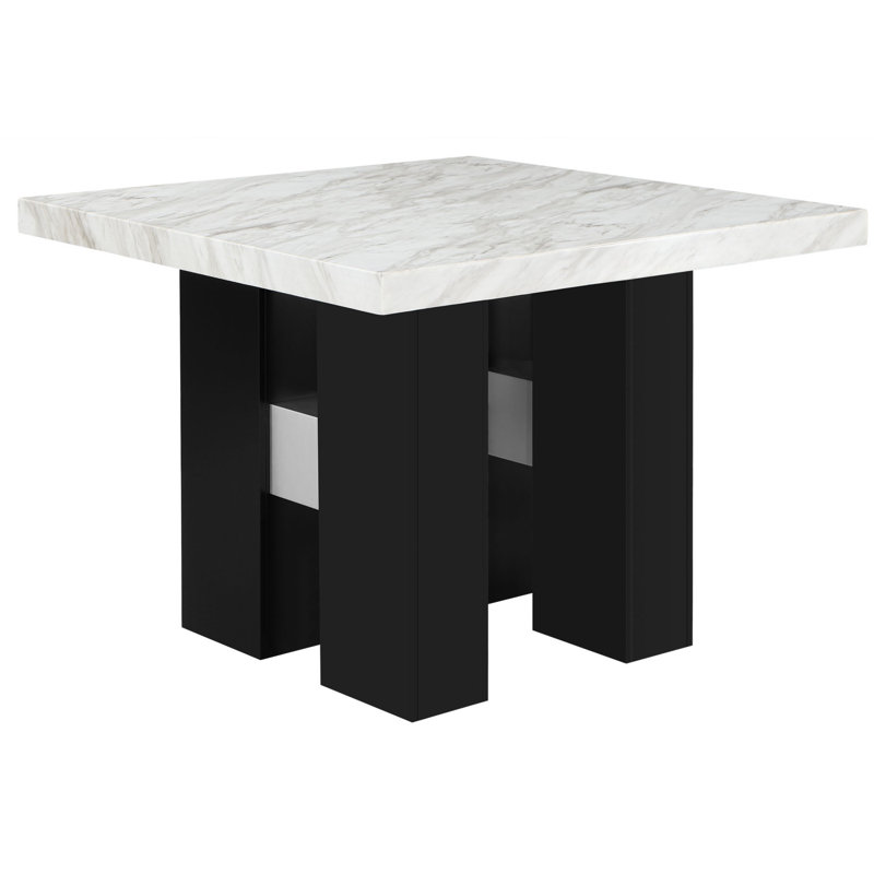 Ensemble de table de bar et tabouret de bar blanc MIKHA