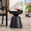 Table d'appoint de patio en béton léger, finition cuivre, look moderne, sans assemblage, café extérieur facile à déplacer, design chic et pratique, caractéristique