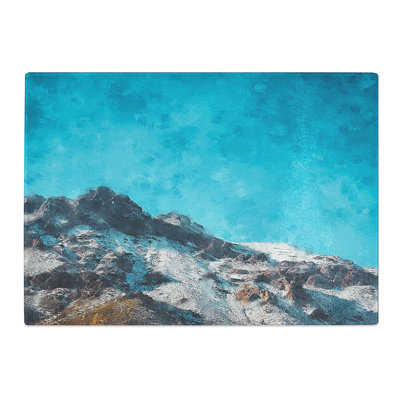 Tempered Glass Mountain Top in Santiago Chile Chopping Board