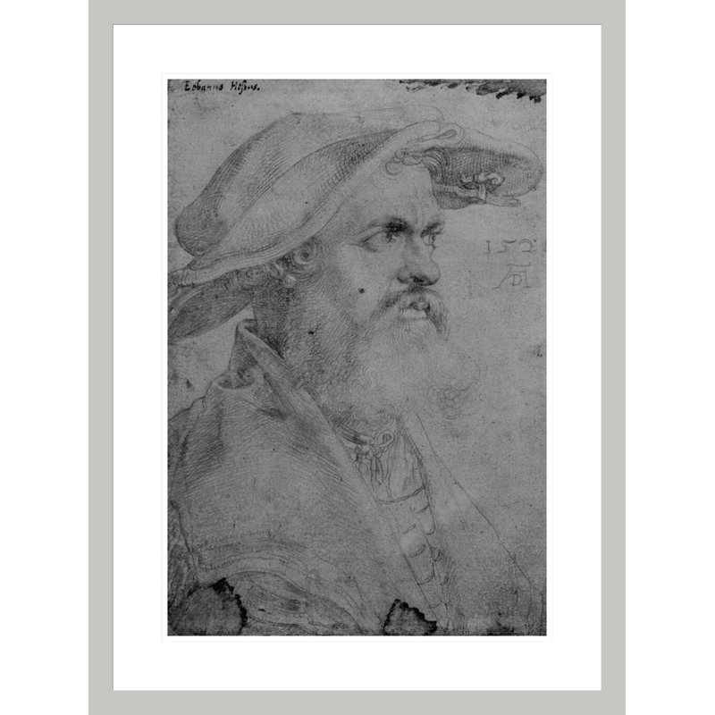 Helius Eobanus Hessus par Albrecht Dürer, impression giclée encadrée, H 29,5 po x l 22,17 po