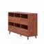 Armoire de rangement multimédia avec tablettes ouvertes Harmony