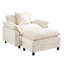 Fauteuil d'appoint moderne avec repose-pieds pour salon-737134777