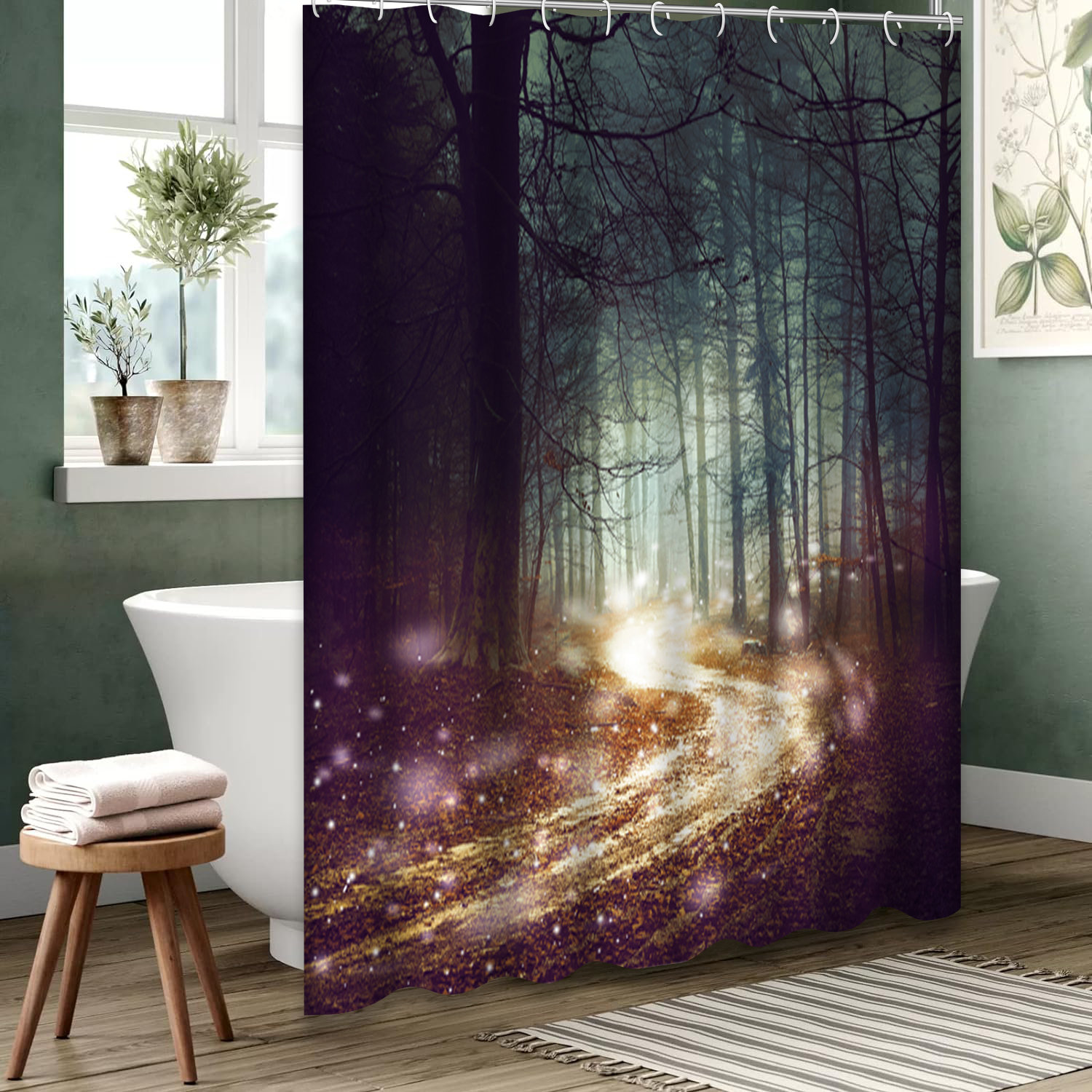 Enchanted Forest Wings Shower Curtain NCU0PTT2992