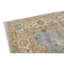 Tapis bleu clair / beige unique de 8 pi 3 po x 9 pi 11 po