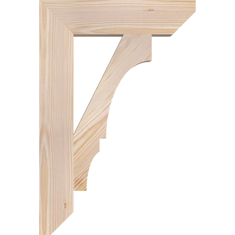 Support à lattes l 3 3 po x P 16 po x H 24 po, sapin Douglas, 24" H x 3.5" W x 16" D, Sapin de Douglas, Lisse