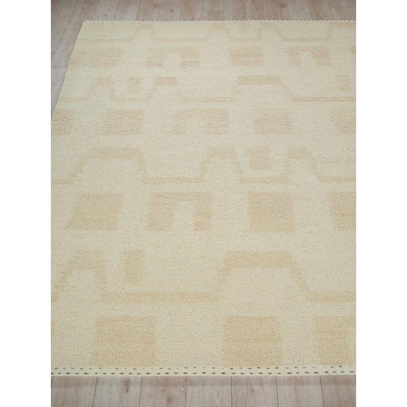 Sunstone flatweave Wool Ivory/Beige Area Rug, 14'X18'