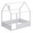 Wood Bed House Bed Frame With Fence