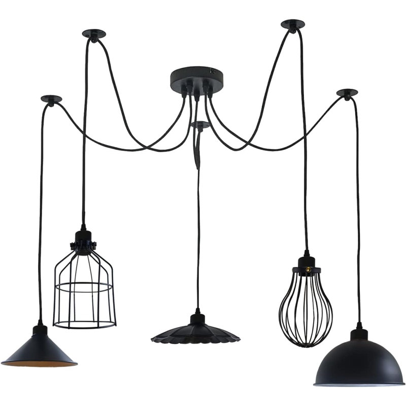 5 - Light Black Novelty Pendant