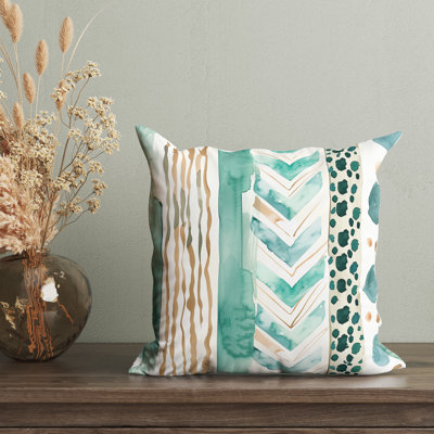 Housse de coussin Nautical Collage Seafoam