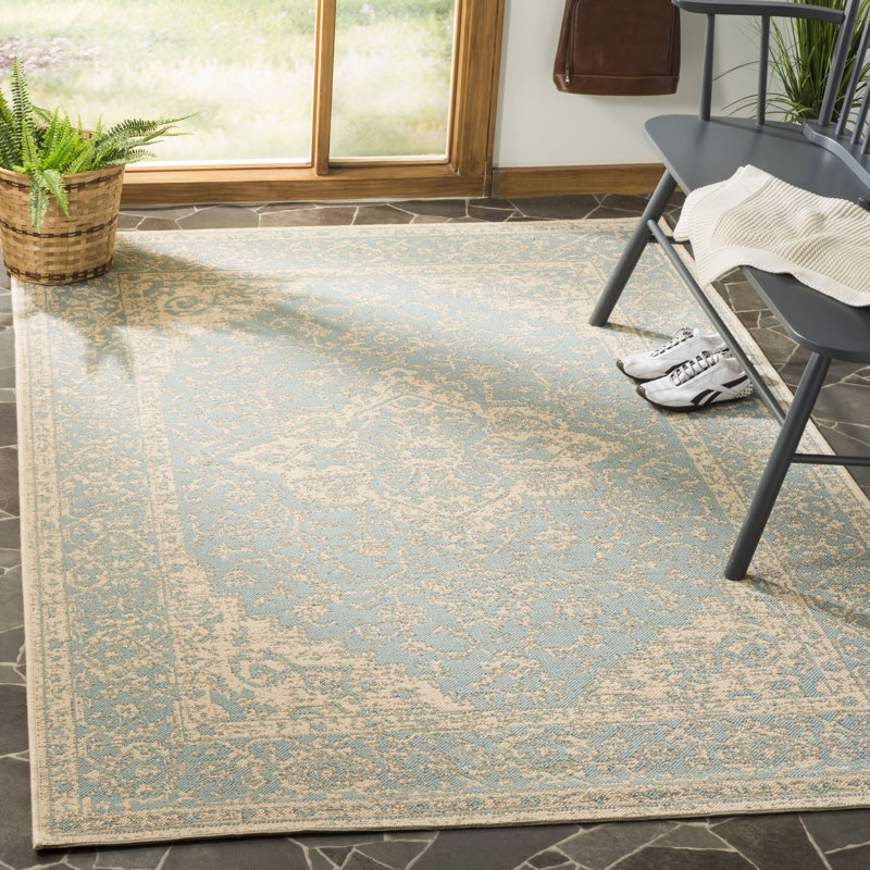 Girard Oriental Hand Woven Indoor / Outdoor Area Rug, Rectangle 122 x 183 cm