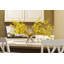 Classic Yellow Forsythia Branches in Modern Factice Vase Spring Faux Floral Water Illusion Arrangement