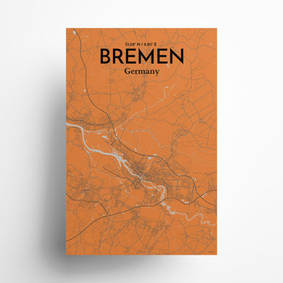 Bremen City Map, impression
