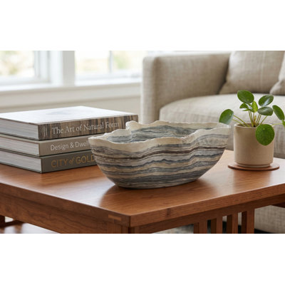 Cast Gray Onyx Bowl