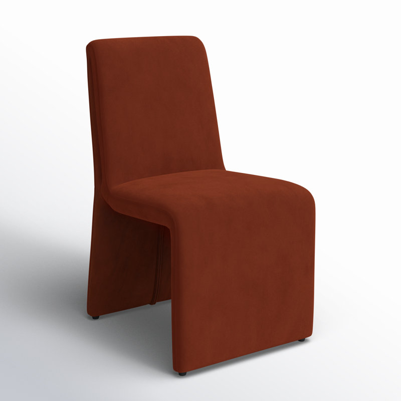 Chaise parsons rembourrée H 20 po, Orange