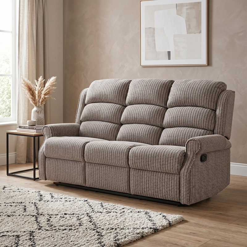 Lainey Reclining Sofa, 3, Latte
