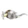 Privacy Door Lever with Round Rosette Keyless Lock