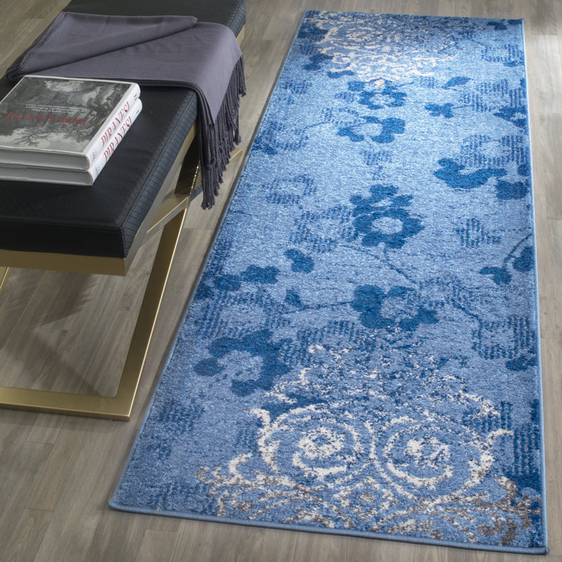 Tapis damassé Alonie Performance, Tapis de couloir 2 pi 6 po x 12 pi