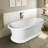 67" x 32" Freestanding Soaking Solid Surface Bathtub
