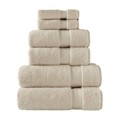 Darcelle 6 Piece Turkish Cotton Towel Set Charlton Home Color: Bright White