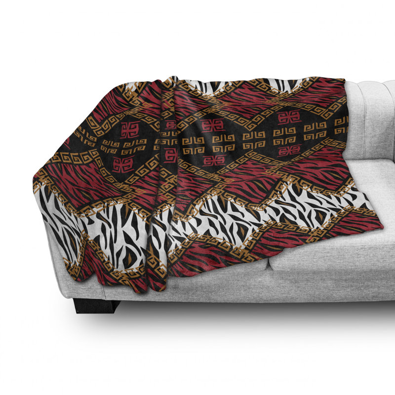 Hand Woven Throw Blanket, 70" W x 90" L