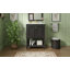 Meuble-lavabo de luxe contemporain de 24 pouces avec lavabo en céramique, tablette ouverte et rangement fermé pour une décoration intérieure élégante-589532231