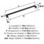 Poignée d'appoint noir mat 18 po (457 mm) Appoint-121723932-92144815