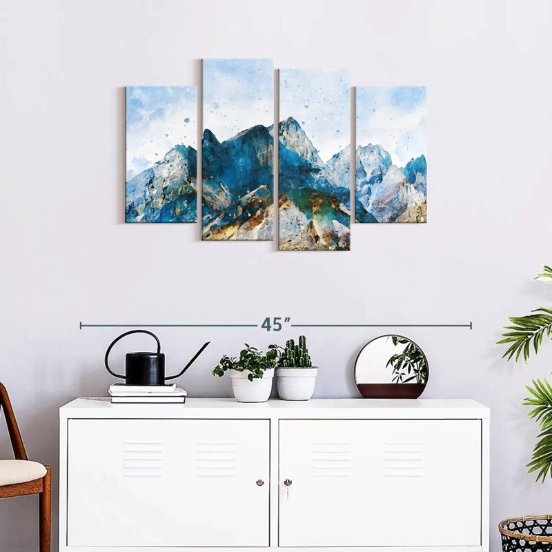 «Mountain Scene», reproduction d'art sur toile, H 36 po x l 22 po x P 1 po
