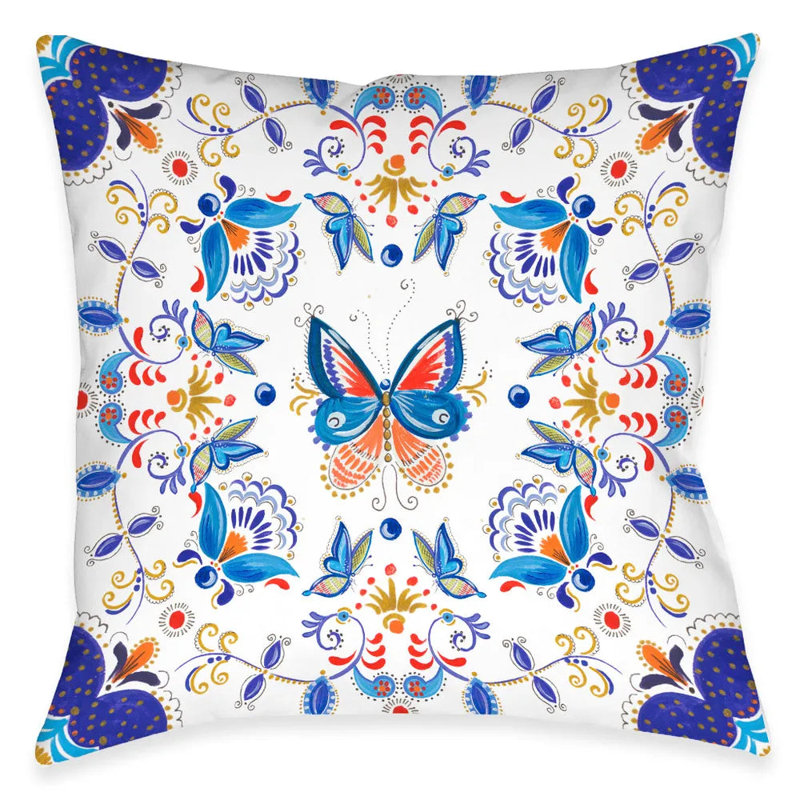 Coussin Rainbow Butterfly