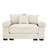 Rosenstein 6-Person Soft Modern Oversized Deep Seating Corduroy Upholstered Living Room Set with 3-Seater Sofa, Matching Loveseat and Armchair-5288663