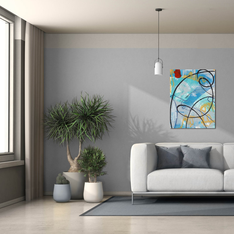 Toile épique Graffiti «Whirlwind 3» par Laura Gibson, 26 po x 34 po, H 34 po x l 26 po
