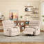 Fauteuil inclinable et berçant inclinable pivotant de H 40,94 po Heald-1366342542