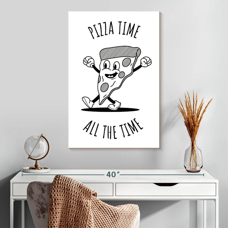 Yarlin Pizza Time - blanc, H 30 po x l 20 po