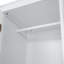 Grand lit escamotable vertical en bois grand format, lit escamotable mural peu encombrant, armoire murale, avec bureau, vérins à gaz, blanc