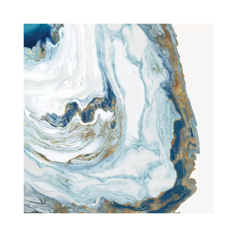 Ocean Space by Eva Watts - Painting on Canvas, 45.72cm H x 45.72cm W x 1.91cm D, Wrapped Canvas