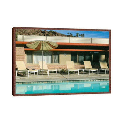 Poolside At A Motel, Palm Springs, California, USA by Julien McRoberts - Painting on Canvas