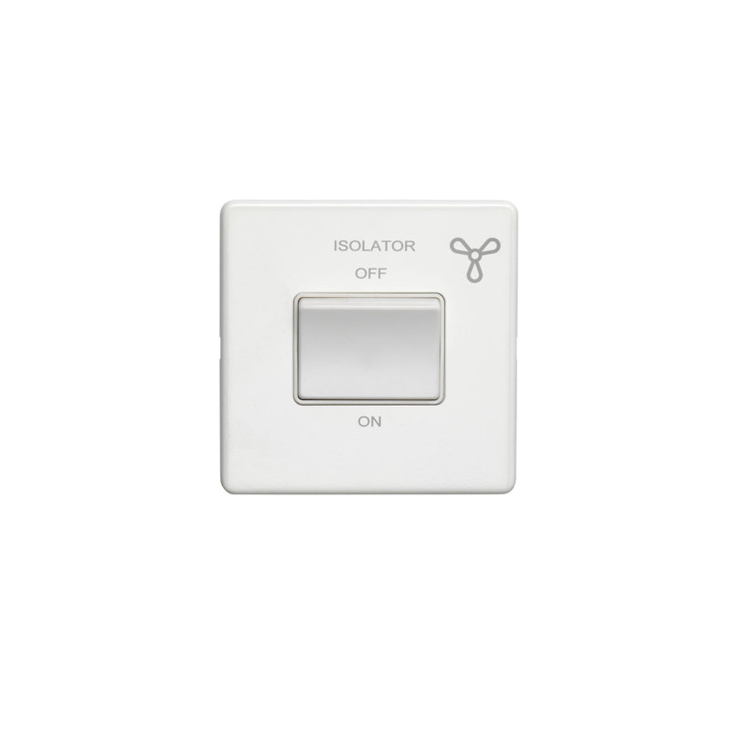 Wall Mounted Light Switch, Matt White