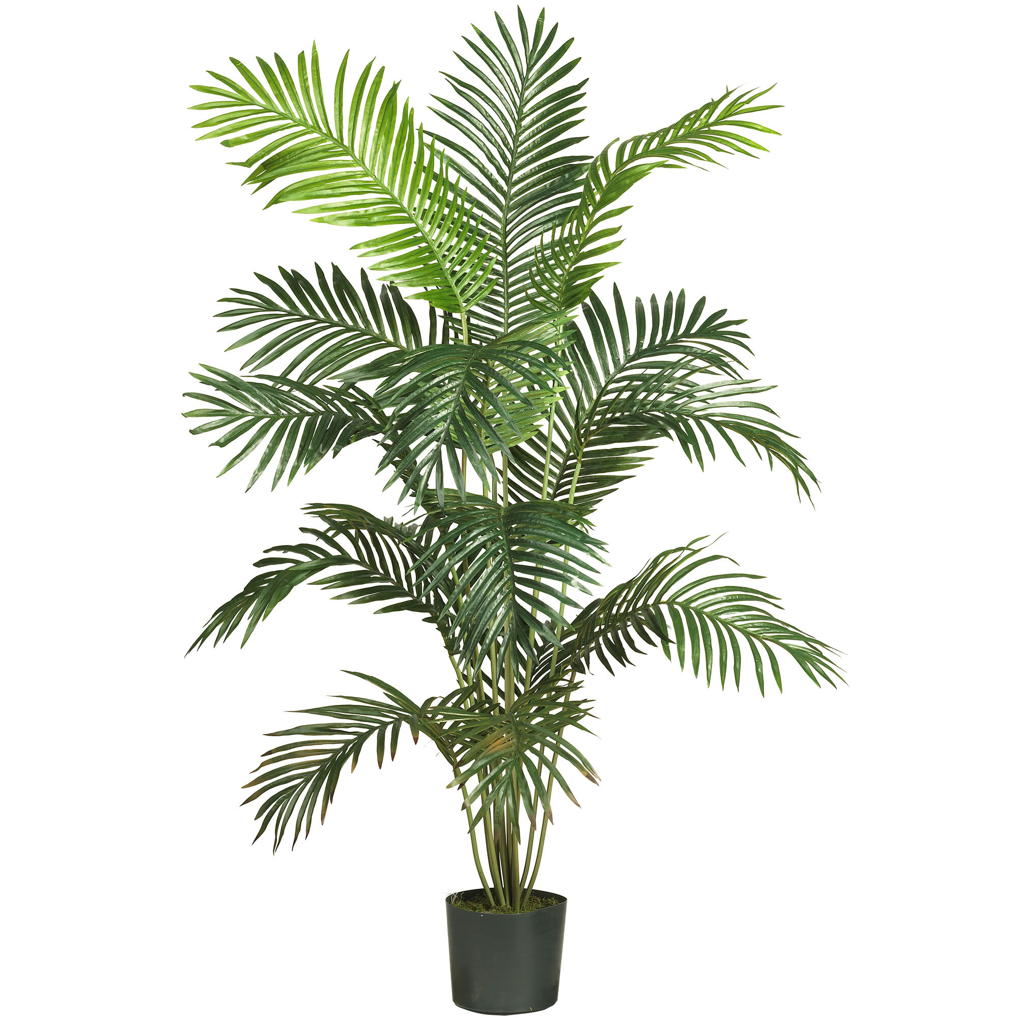 Goplus 4ft Artificial Fan Palm Tree, Fake Tropical Palm Tree with 8 La –  GoplusUS