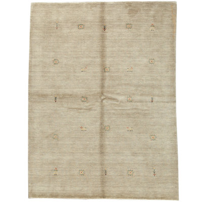 Gabbeh Wool Area Rug in Beige