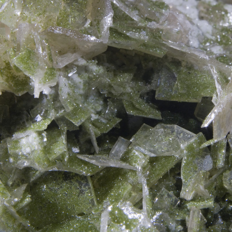 Wulfenite with Duftite. Tsumeb Mine, Namibia
