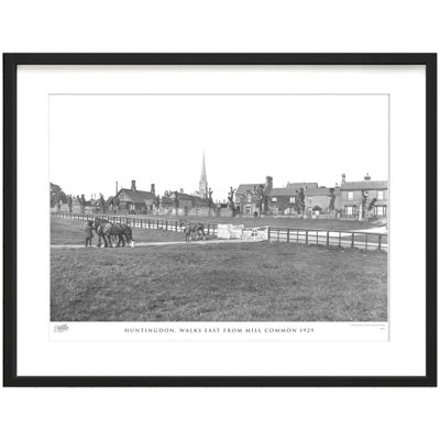 Huntingdon, Walks East From Mill Common 1929 by Francis Frith - Single Picture Frame Print