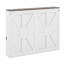 Grand lit escamotable avec station de charge USB, armoire murale escamotable en bois avec lattes Farmhouse-130557740