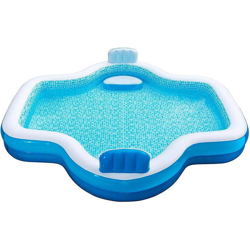 Polyvinyl Chloride (PVC) Rectangle Inflatable Pool 26'' H x 110'' W x 120'' L